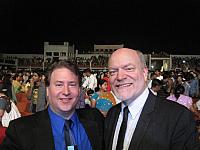 Todd and Tim at the Worship Concert in Lucknow 2011